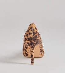 Spotted Chic Leopard Print Stiletto Pumps