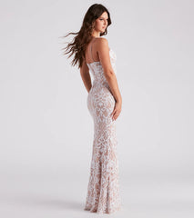 JoJo Sequin Bustier Formal Dress