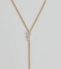 Upscale Moments Cubic Zirconia Accent Choker Necklace