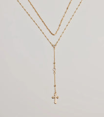 Major Blessings Layered Cross Necklace